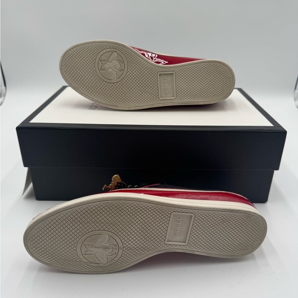 Gucci Falacer Patent Leather Sneakers in Red Size 35 - Picture 10 of 13